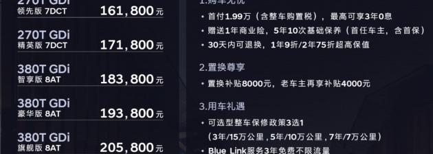 现代索纳塔8价格（北京现代第十代索纳塔售16）