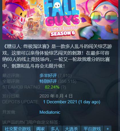 糖豆人多少钱（每日Steam折扣）