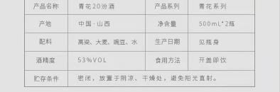 二十年汾酒53度多少钱（清香型汾酒的代表）