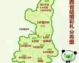 西安彩礼一般多少钱（陕西各地区娶媳妇彩礼需要多少钱）