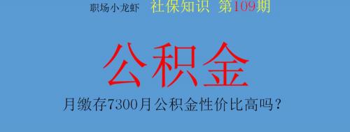 公积金多少钱一个月（月缴存7300元的住房公积金是怎么来的）