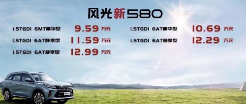 东风风光580七座suv多少钱（新车）