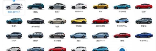 吉利车型大全报价（吉利集团2022年新车规划）