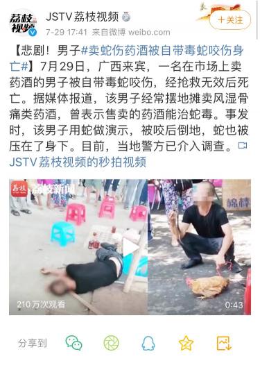 周公百岁酒多少钱1瓶（卖蛇伤药酒郎中被蛇毒死）