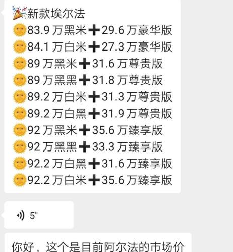 埃尔法加价多少钱（换代埃尔法新增2）