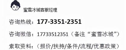 加盟蜜雪冰城多少钱（网红奶茶店）