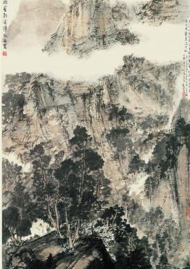 傅抱石画多少钱一平尺（傅抱石的山水画）