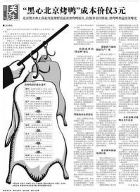 北京烤鸭多少钱（2011年）