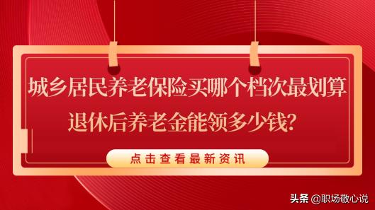 买养老保险要多少钱（城乡居民养老保险买哪个档次最划算）