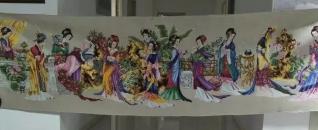 梦红楼十字绣值多少钱（临汾农家女六年精心绣制出）