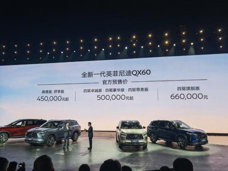 东风英菲尼迪多少钱（东风英菲尼迪QX60公布预售价）