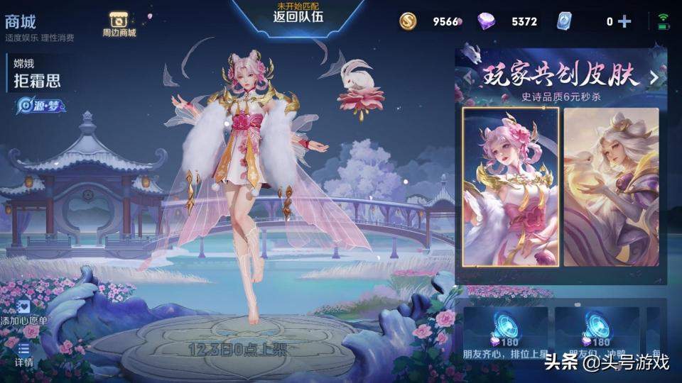 武陵仙君价格（12月皮肤雨公布）