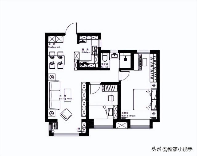 最便宜装修房子多少钱（65平简约北欧风格）