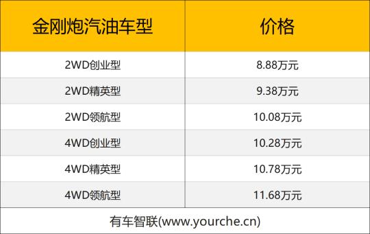 柴油皮卡车价格（2）
