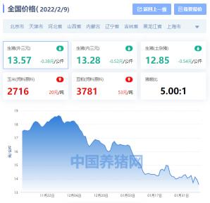 9价价格（全国生猪价格涨跌表）