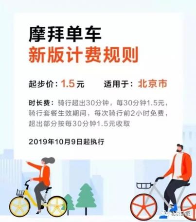 摩拜一小时多少钱（摩拜再调价）