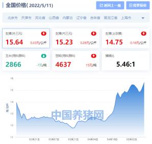 最新猪肉价格（全国生猪价格涨跌表）