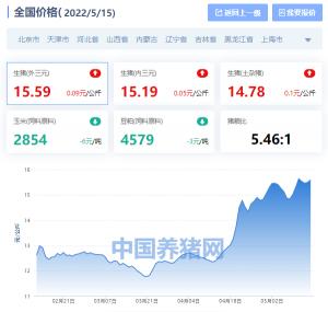 今天猪肉价格多少（全国生猪价格涨跌表）