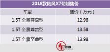 陆风x7价格（终身免费保养和维修）
