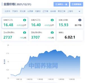 今日全国猪价格（全国生猪价格涨跌表）
