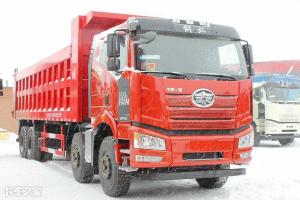 j6p500领航版价格（实拍解放J6P前四后八自卸车）