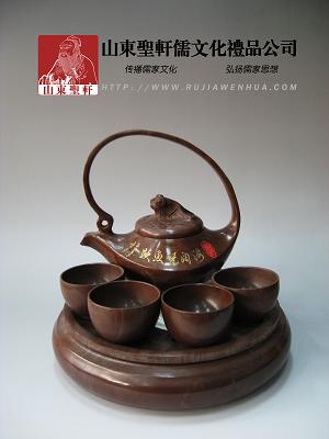 木鱼石杯子图片及价格（海阔凭鱼跃木鱼石茶具套装）