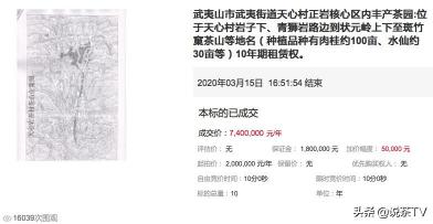 溪谷留香不可思议价格（7400万获10年租赁权）