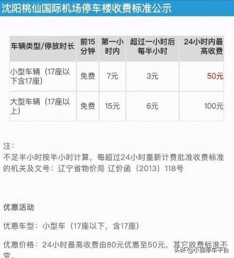 机场停车场多少钱一天（沈阳桃仙机场停车费一天一夜多少钱）